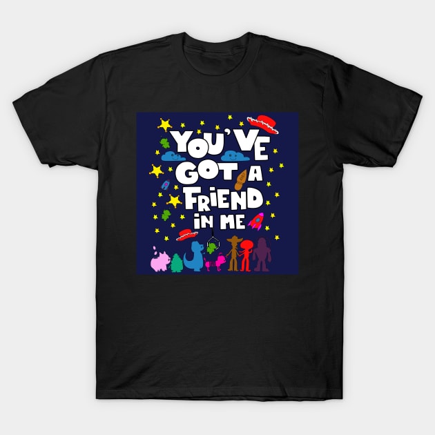 love, toys and friends T-Shirt by jorge_lebeau